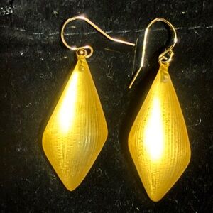 Alexis Bittar Gold Lucite Earrings